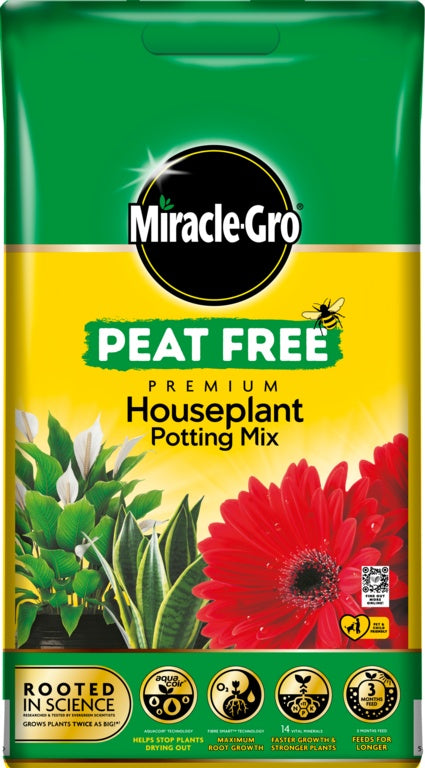 Miracle-Gro® Houseplant Potting Mix Peat Free Compost 10 Litres