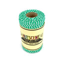 Nutscene Candy Twist Twine Green and White 100m Spool