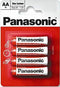 Panasonic AA Zinc Carbon Battery - Pack of 4