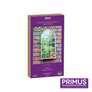 Primus PM1010 Antique Metal Segmented Round Top Garden Mirror