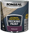 Ronseal Ultimate Decking Stain Paint Blackcurrant 2.5 Litres 39097