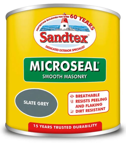 Sandtex Ultra Smooth Slate Grey Masonry Paint 150ml Tester