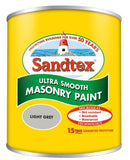 Sandtex Ultra Smooth Light Grey Masonry Paint 150ml Tester