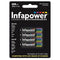 Infapower AAA 650mAh Battery Pack of 4