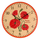 Outside In Designs Poppy Wall Clock 12"