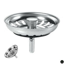 McAlpine Plumbing Products Sink Strainer Plug Basket With Stem 8cm