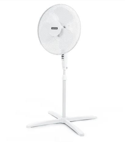 Status 16 inch White Stand Fan