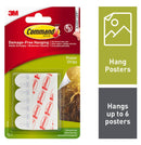 3M Command Poster Strips Small 17024