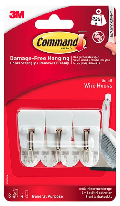 3M Command Small Wire Hooks 17067