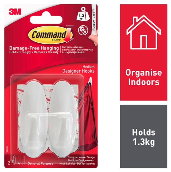 3M Command Medium Hooks 17081