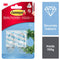 3M Command Medium Clear Hooks with Clear Strips 17091CLR Pack of 2