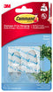 3M Command Medium Clear Hooks with Clear Strips 17091CLR Pack of 2