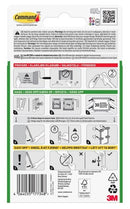 3M Command X-Large Picture Hanging Strips Black 17217 BLK Pack of 4