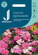 Johnsons Seeds Cosmos Dwarf Sensation Mixed