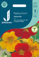 Johnsons Seeds Nasturtium Alaska Mixed