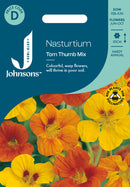 Johnsons Seeds Nasturtium Tom Thumb Mixed