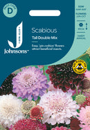 Johnsons Seeds Scabious Tall Double Mixed