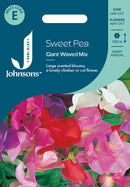Johnsons Seeds Sweet Pea Giant Waved Mixed