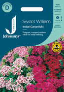 Johnsons Seeds Sweet William Indian Carpet Mixed