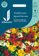 Johnsons Seeds Wallflower Monarch Fair Lady