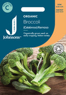 Johnsons Seeds Organic Broccoli (Calabrese) Rasmoso