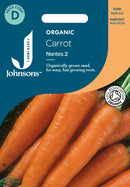 Johnsons Seeds Organic Carrot Nantes 2 