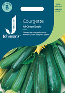 Johnsons Seeds Courgette All Green Bush