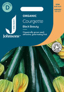 Johnson Seeds Organic Courgette Black Beauty 