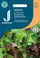 Johnsons Seeds Organic Lettuce Red & Green Salad Bowl Mix