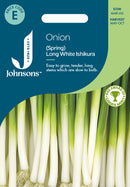 Johnsons Seeds Onion (Spring) Long White Ishikura