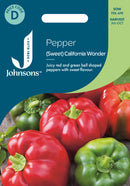 Johnsons Seeds Pepper (Sweet) California Wonder