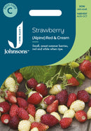 Johnsons Seeds Strawberry (Alpine) Red & Cream