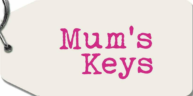 Mum's Keys Wooden Keyring