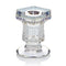 Premier Hexagonal Clear Glass Tapered Candle Holder AC205077