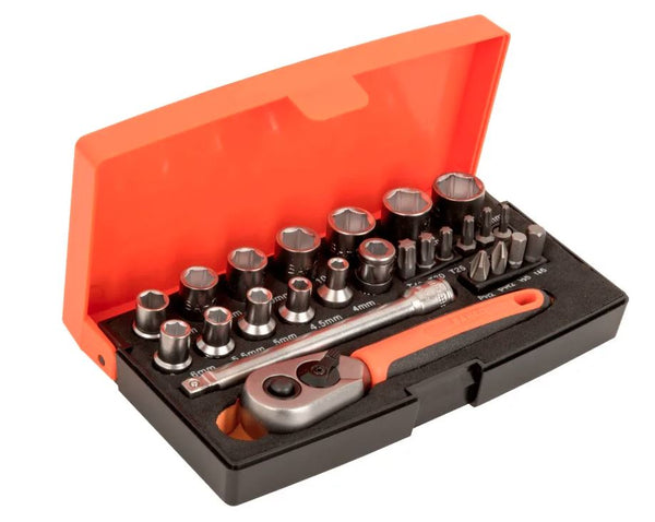 Bahco SL25 1/4in Drive Socket 25 Piece Set