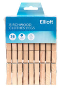 Elliott Birchwood Pegs 36 Pack