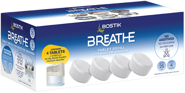 Bostik Breathe Refill Tab 250g Pack of 4