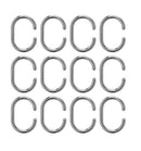 Croydex C Shaped Curtain Ring Pack of 12