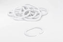 Croydex C Shaped Curtain Ring White Pack of 12