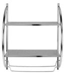 Croydex Wall Mounted Curved Shelving Unit and Towel Rack