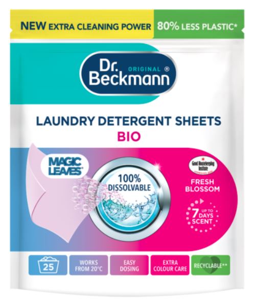 Dr.Beckmann Magic Leaves Laundry Detergent Sheets Bio Fresh Blossom