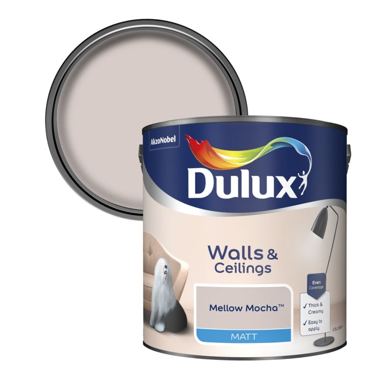 Dulux Rich Matt Mellow Mocha Emulsion Paint 2.5 Litres