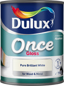 Dulux Once Gloss Pure Brilliant White 750ml