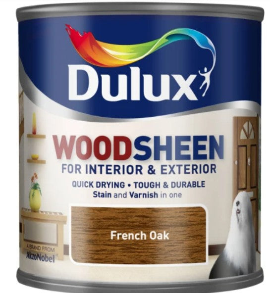 Dulux Quick Dry Interior/Exterior Woodsheen French Oak 250ml