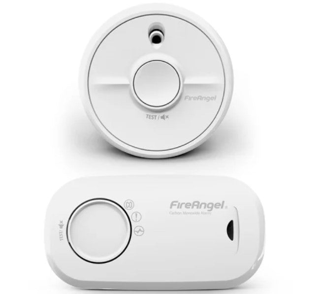 FireAngel Carbon Monoxide and Smoke Alarm Set FA3313-SB1-T2