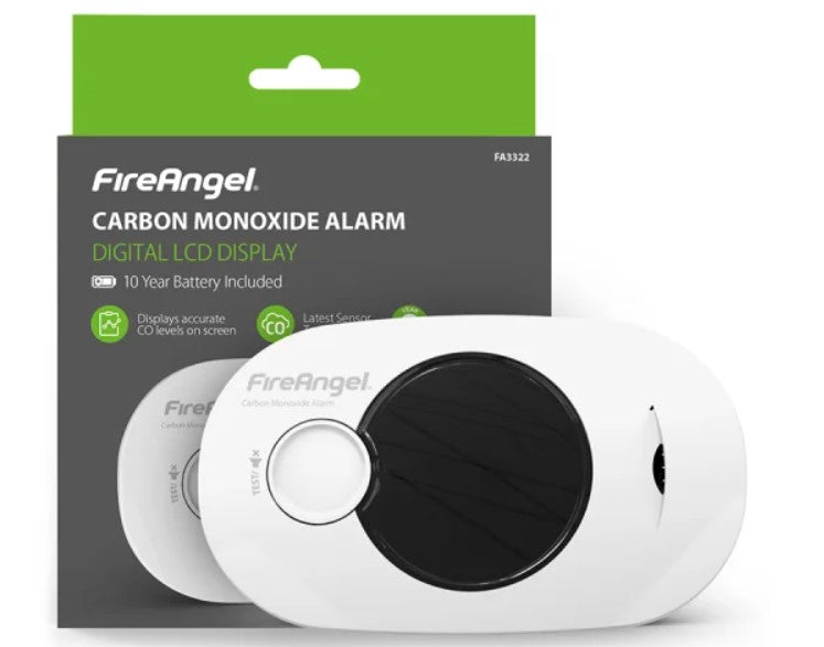 FireAngel Carbon Monoxide Alarm Digital LCD Display