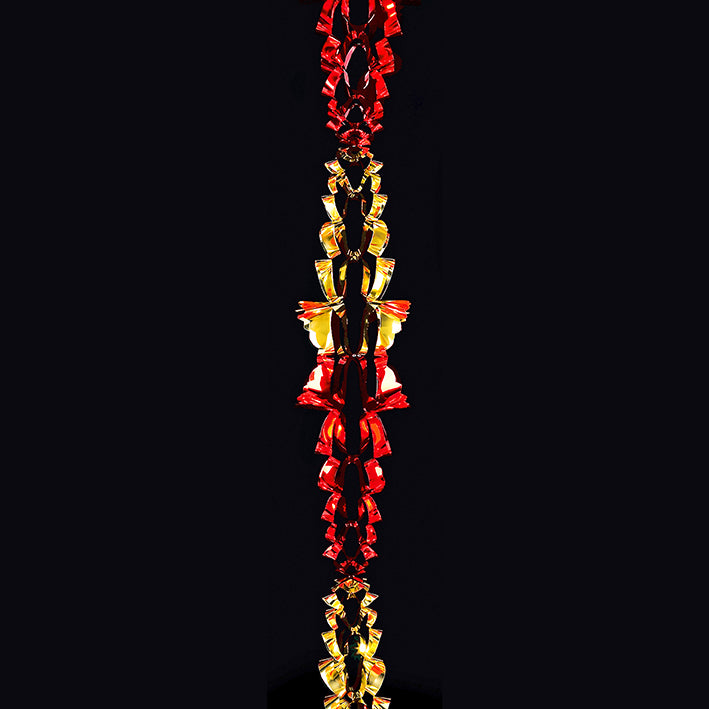 Premier Red & Gold Christmas Foil Garland 2.7M x 20cm 6 Section 