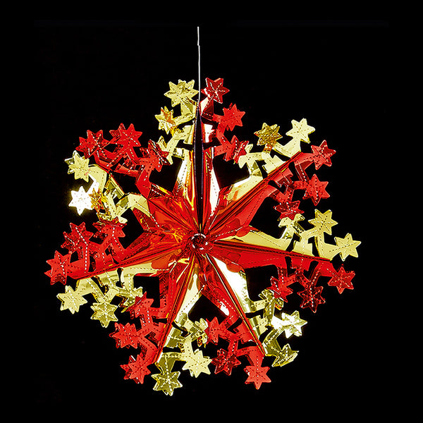 Premier Red & Gold Christmas Foil Star Design 1