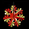 Premier Red & Gold Christmas Foil Star Design 1