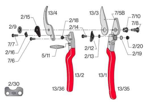 Felco Replacement Anvil Blade for Model 13 13-4